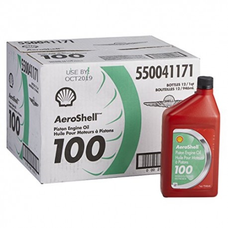 Aeroshell oil 100 SAE grade aircraft olio minerale, misura 50 – 12 quart/custodia